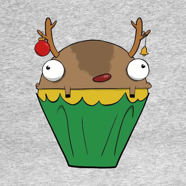 Reindeer Cupcake by Fool King Media